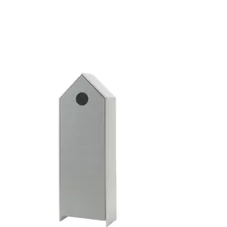 REGALSCHRANK Kania 58x37x171 MDF+Holzwerkstoff Weiß /Grau