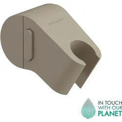 hansgrohe WallStoris Planet Edition Push-Hansbrausehalterung, Sand recycelt, 28918210