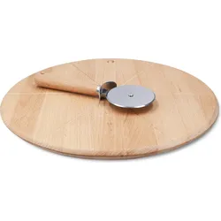 GC Pizzabrett 35 cm mit Schneidemesser