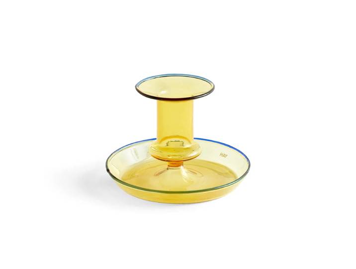 HAY - Flare Kerzenhalter, Ø 11 x H 7,5 cm, gelb