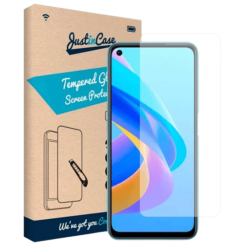 Just in Case Gehärtetes Glas Clear Displayshutzfolie Oppo A96