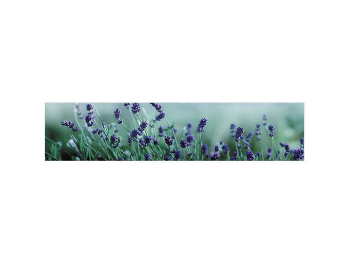 Fani Küchenrückwand Smart - Glas, Türkis, Flieder, Metall, Kunststoff, Lavendel, 240x53.7x0.6 cm, mit Dekor, Spritzschutz, individuell zuschneidbar, Echtglas-Optik, eventuelle Anpassungen vor Ort nötig, Küchen, Küchenausstattung, Küchenrückwände
