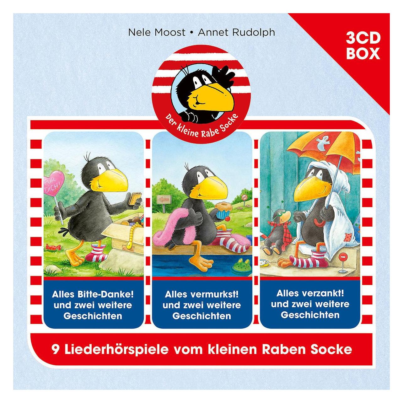Karussell Der Kleine Rabe Socke - 3-cd Hörspielbox Vol. 3 (33084809)