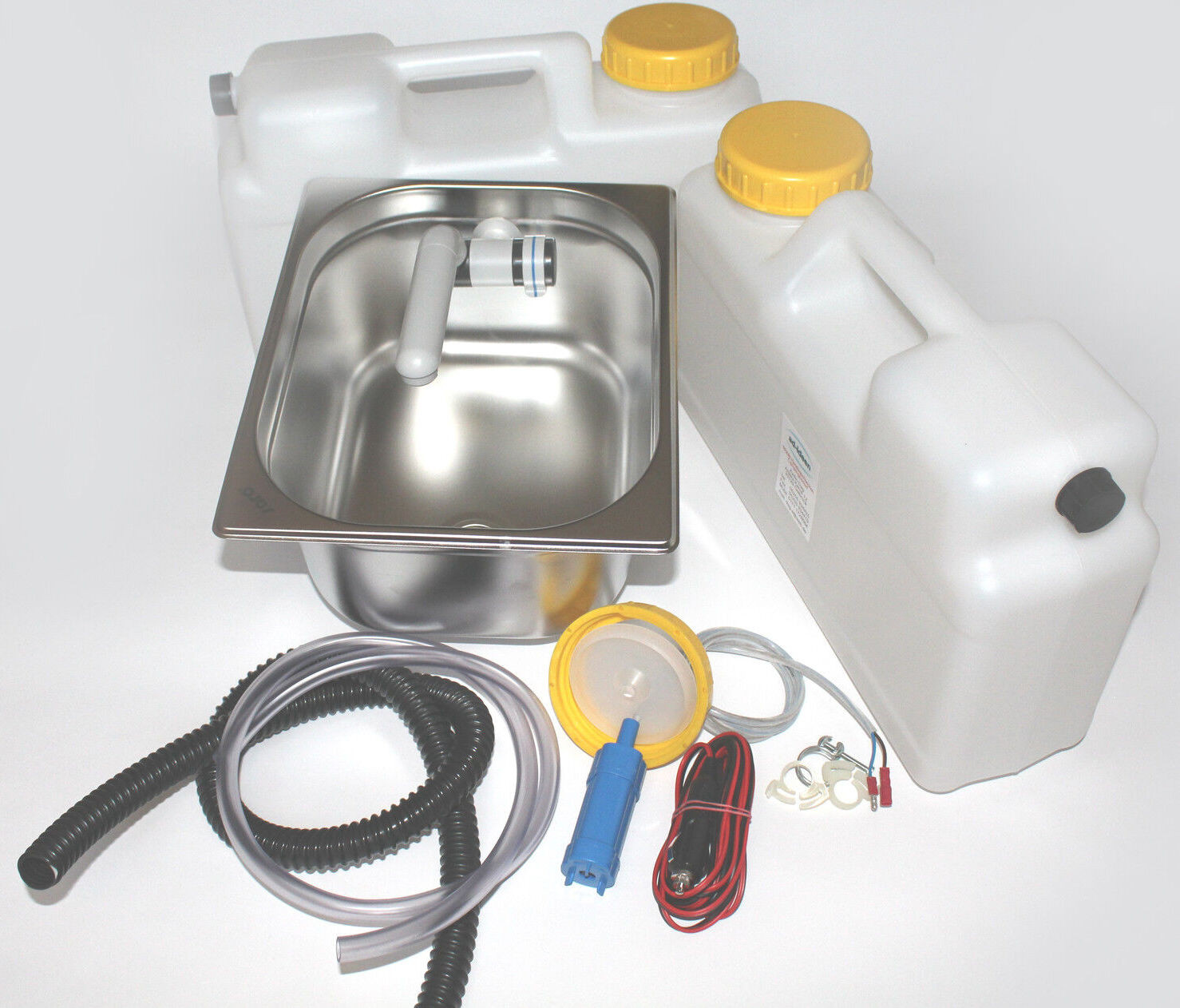 Barwig Mini-keuken Verkoopstand Bouwpakket met Wastafel, Grijs, B/D/H: 32,5 x 26,5 x 15 cm