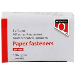 Quantore Splintstift Gold 19mm, 100 Stk.