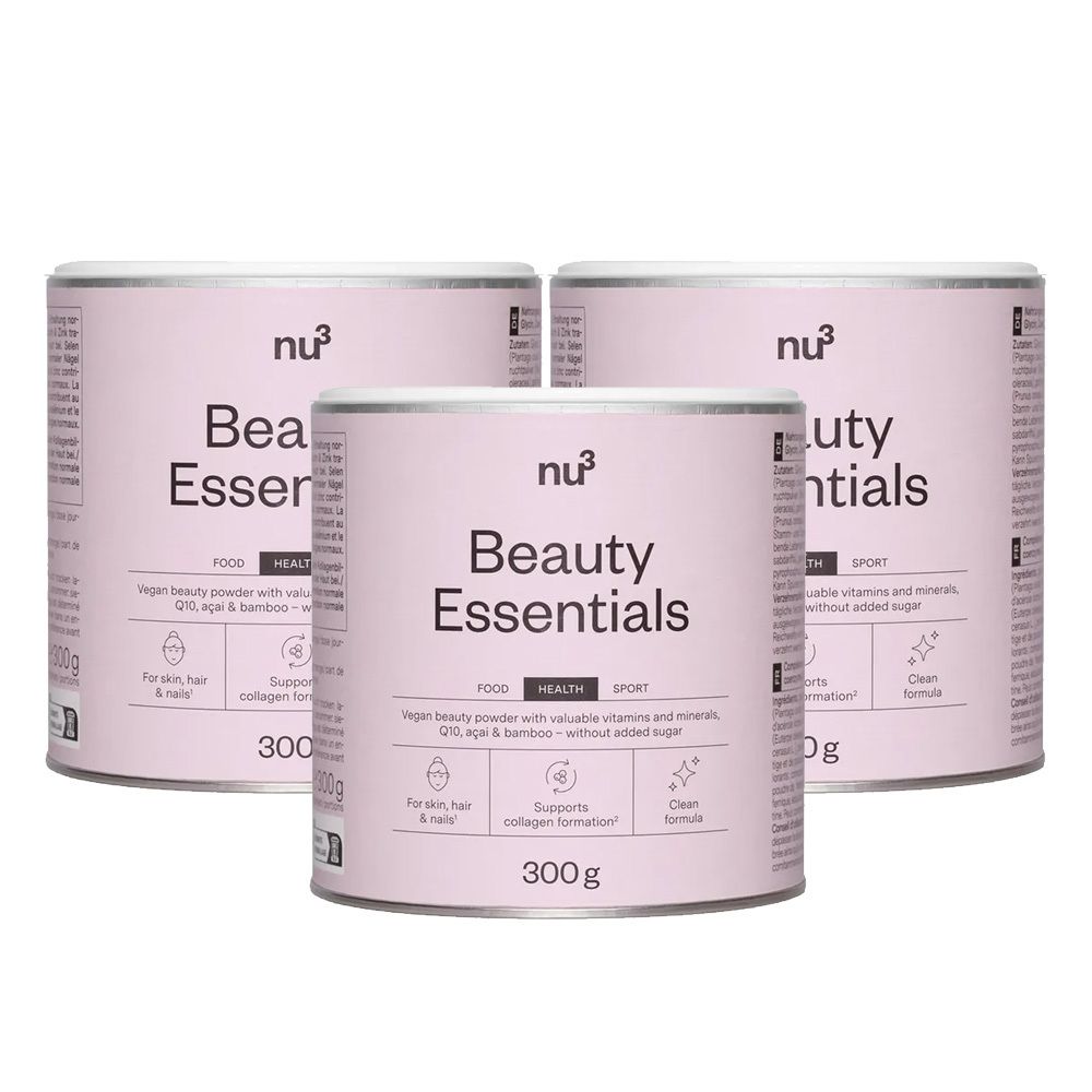 nu3 Beauty Essentials 3er-Set 3x300 g Pulver