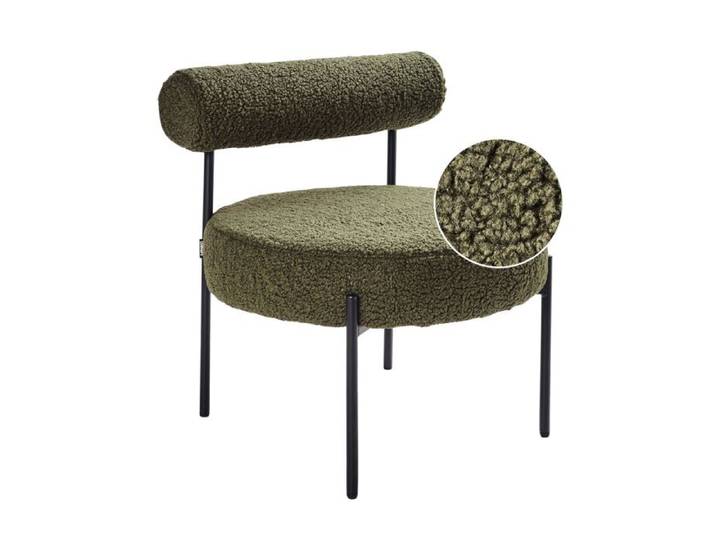 Fauteuil ALPHA Bouclé Vert