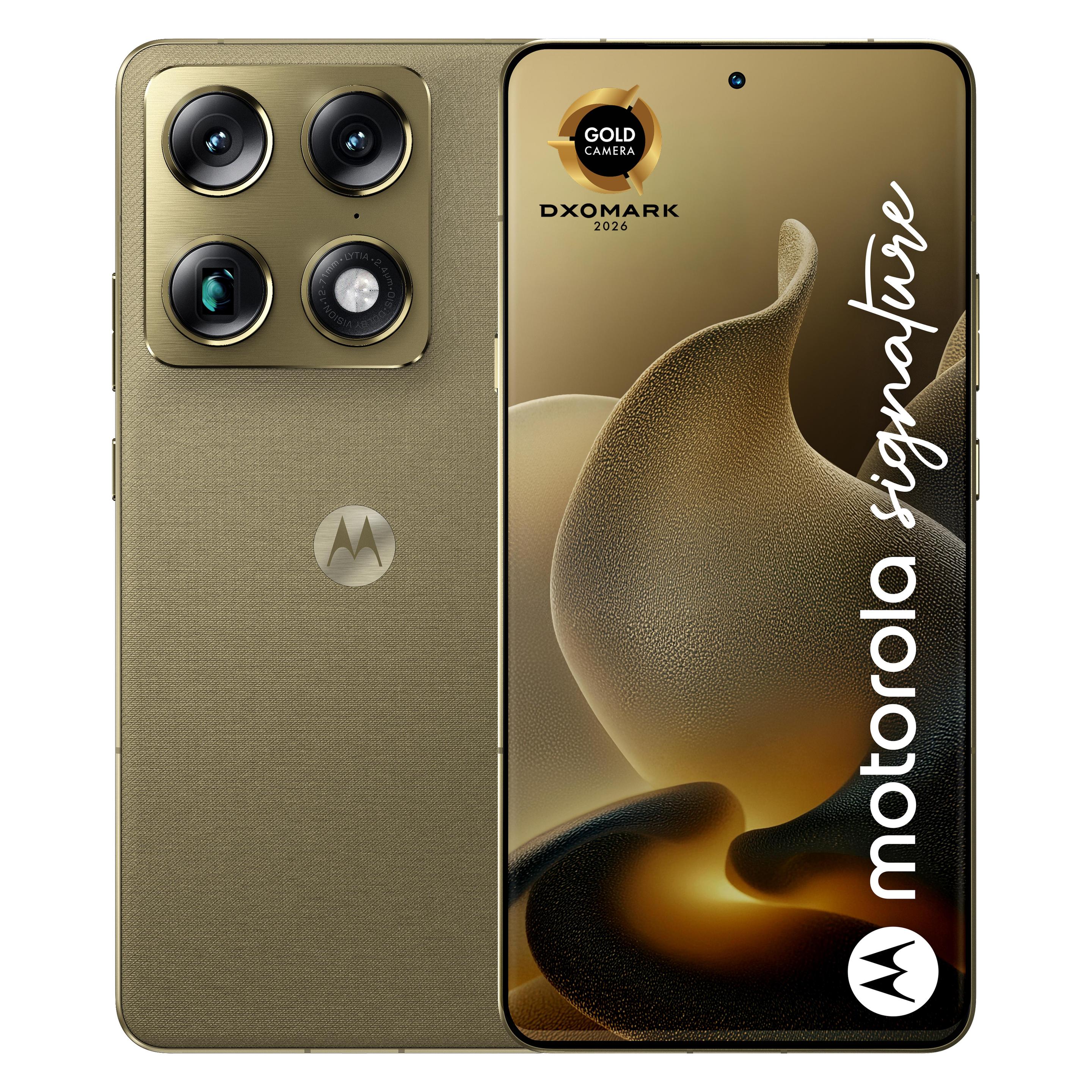 Motorola Signature (512 GB, PANTONE Martini Olive, 6.78", SIM + eSIM, 5G) (PBAB0005PL)