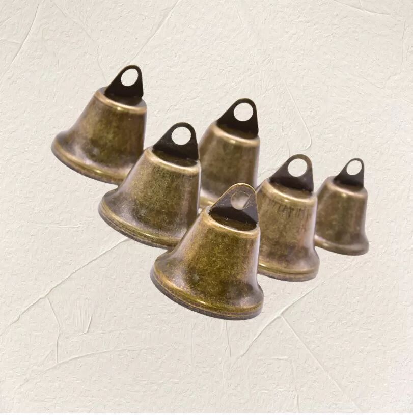 INF 10er-Pack Anti-Verlust-Glocken in Antikbronze 38 mm