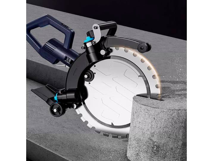 Scie à anneau électrique haute puissance, machine de découpe de mur en béton, machine de découpe de pierre multifonctionnelle, 4500W gisam scie circulaire outils de jardinage tronconneuse a batterie