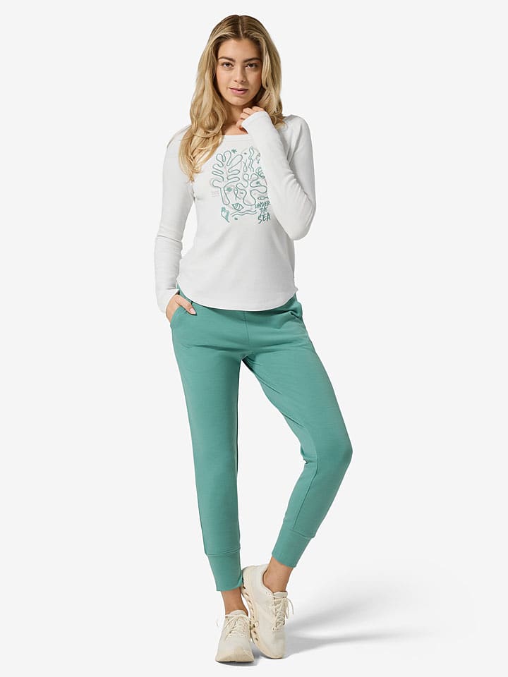 super.natural Longsleeve "Under The Sea" in Weiß - XL