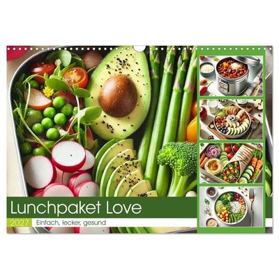 Lunchpaket Love - Einfach, lecker, gesund (Wandkalender 2027 DIN A3 quer), CALVENDO Monatskalender