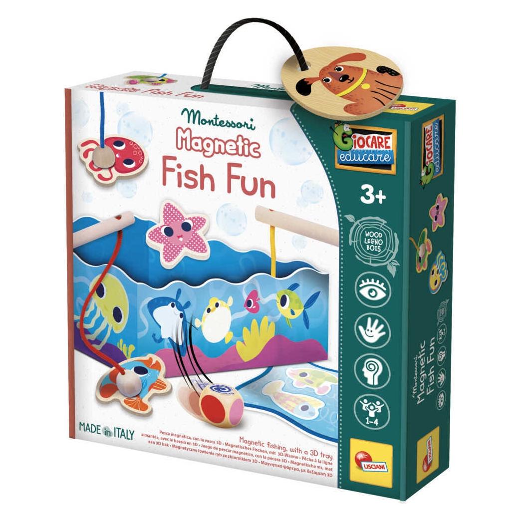 Lisciani Montessori Wood Magnetic Fish Fun (Französisch) (B26 LI09835)