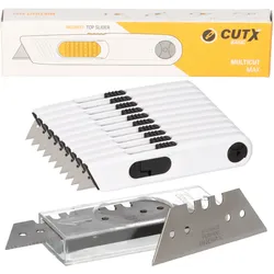 CUTX MAXICUT X6060 Profi-Set – 10 Sicherheitsmesser + 10 Ersatzklingen
