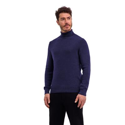 Strickpullover FALKE "FALKE Pullover", Herren, Gr. L, plum (6130), Pullover Strickpullover