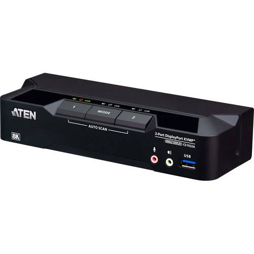 ATEN CS1922A KVMP-Switch 2-fach, DisplayPort, USB 3.0, 8K Signalsteuerung KVM KVM Switches
