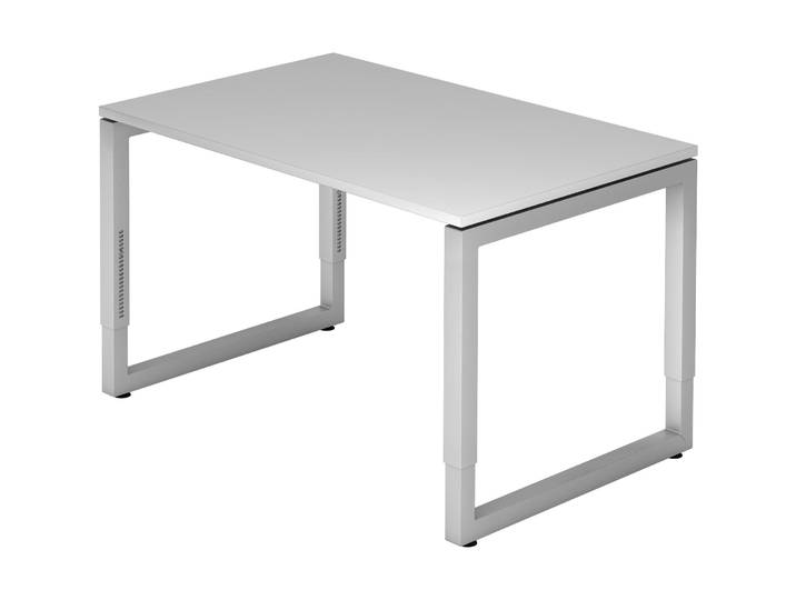Schreibtisch Office grau Holz B 120 T 80 cm - Material: Holzwerkstoff - Schreibtisch