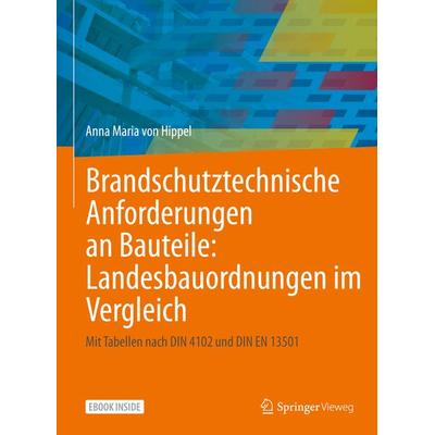 Brandschutztechnische Anforderungen an Bauteile: Landesbauordnungen im Vergleich, Set von Anna Maria Hippel, Springer Fachmedien Wiesbaden GmbH,
