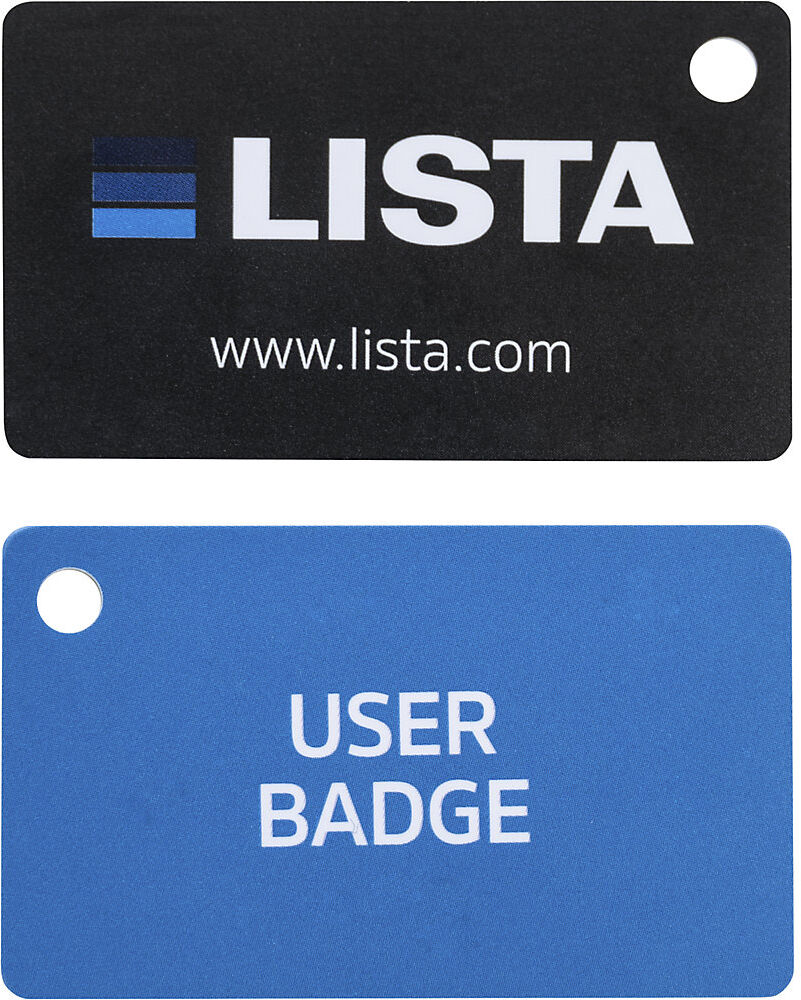 kaiserkraft RFID User Badge, für Lista-Schubladenschränke und E-Multicabinet mit RFID-Zugang, VE 5 Stk, blau
