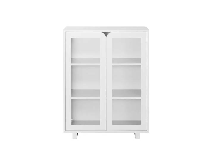 1898 Vidja Vitrinenschrank niedrig White