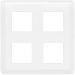 Legrand 078838L Rahmen 2x2x2-modulig horizontal Mosaic ultraweiß
