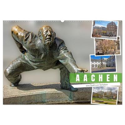 Aachen - ein Stadt zum Verlieben (Wandkalender 2027 DIN A2 quer), CALVENDO Monatskalender