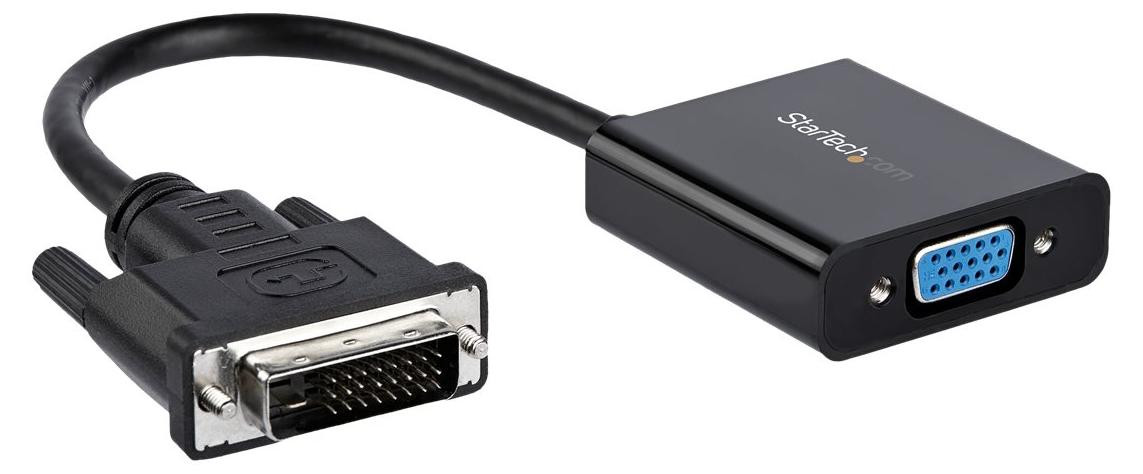 StarTech.com DVI-D naar VGA actieve video-adapter/converterkabel, 1920x1200, 1 x DVI-D naar 1 x HD-15, Zwart