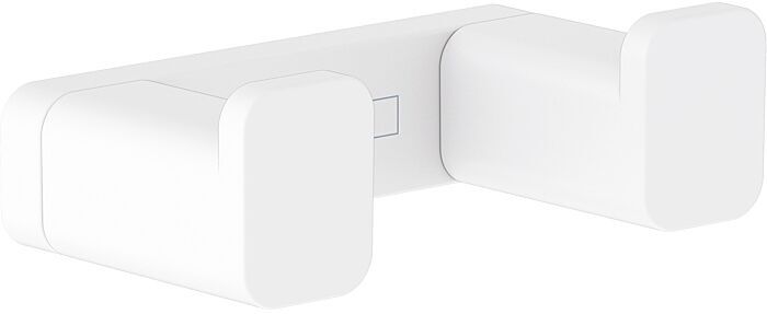 Hansgrohe AddStoris Doppelhaken 41755700 Wandmontage, Metall, mattweiß