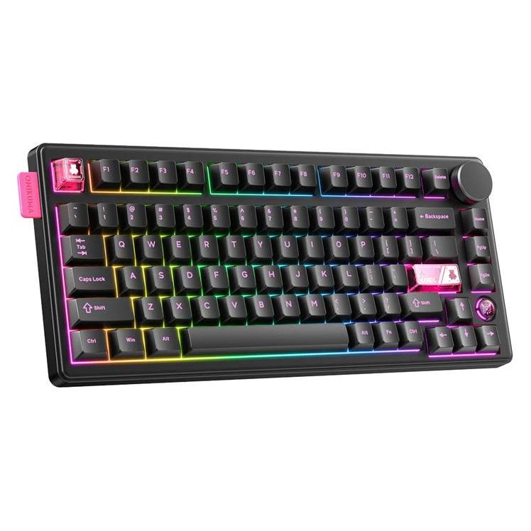 Onikuma BT keyboard MT706 (black) (US, Kabelgebunden, Kabellos) (MT706 black)