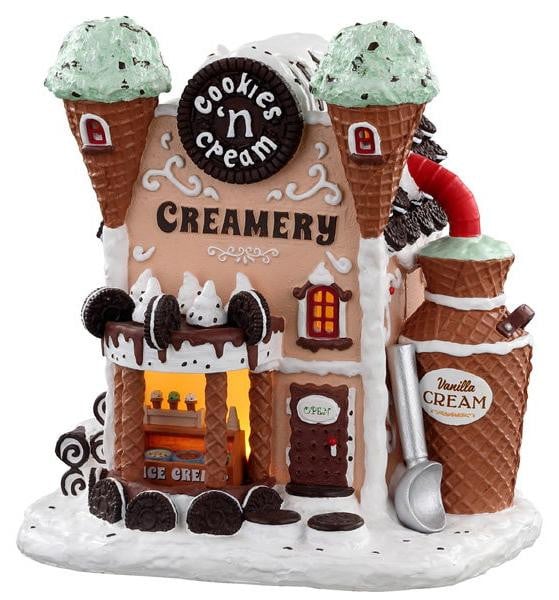 LEMAX Cookies n cream creamery b/o kersthuisje (4.5v)