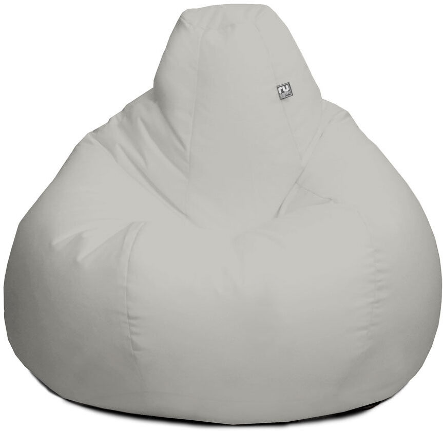 Isabelle & Max rucomfy Beanbags Extra Large Classic Outdoor Adult Bean Bag Chair. Home or Garden Gaming Seat Patio Furniture. Arrives Filled. Water & UV Resistant. M Platinum Grey Large