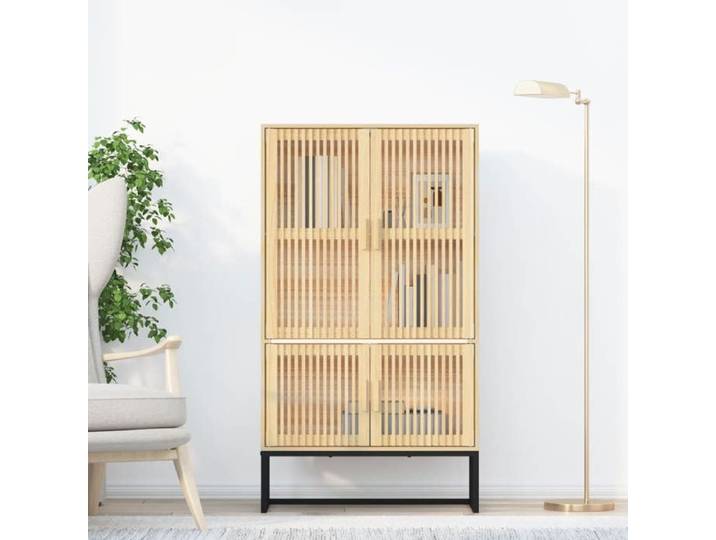 Buffet haut 70x35x125 cm bois d'ingénierie buffet meuble de rangement placard armoire meuble de salon meuble 352141