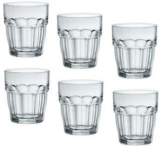 Bormioli Rocco Set of 6 Rock Bar Stackable DOF Glasses - 13.25 oz.