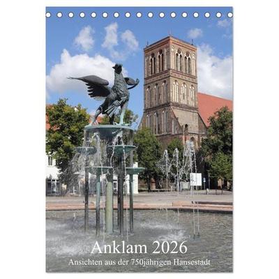 Anklam 2026 (Tischkalender 2026 DIN A5 hoch), CALVENDO Monatskalender