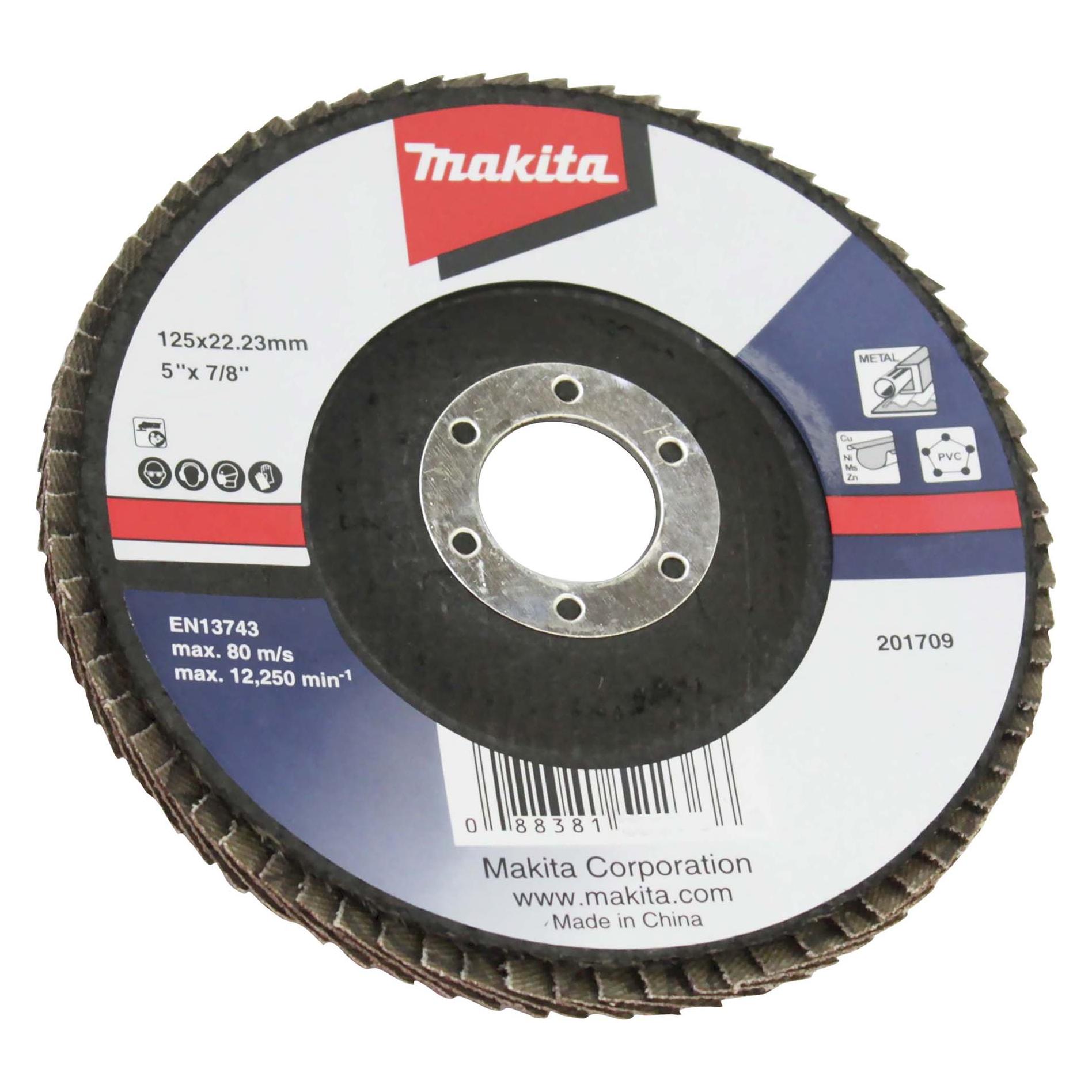 Makita FLAPDISC ECONOMY TYPE 125MM A80 (80, A80) (D-63498)