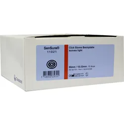 SENSURA Click Basisp.konvex light RR50 15-33mm 5 St Basisplatte