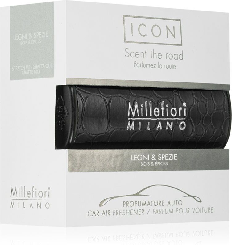 Millefiori Icon Wood & Spices désodorisant voiture 1 pcs