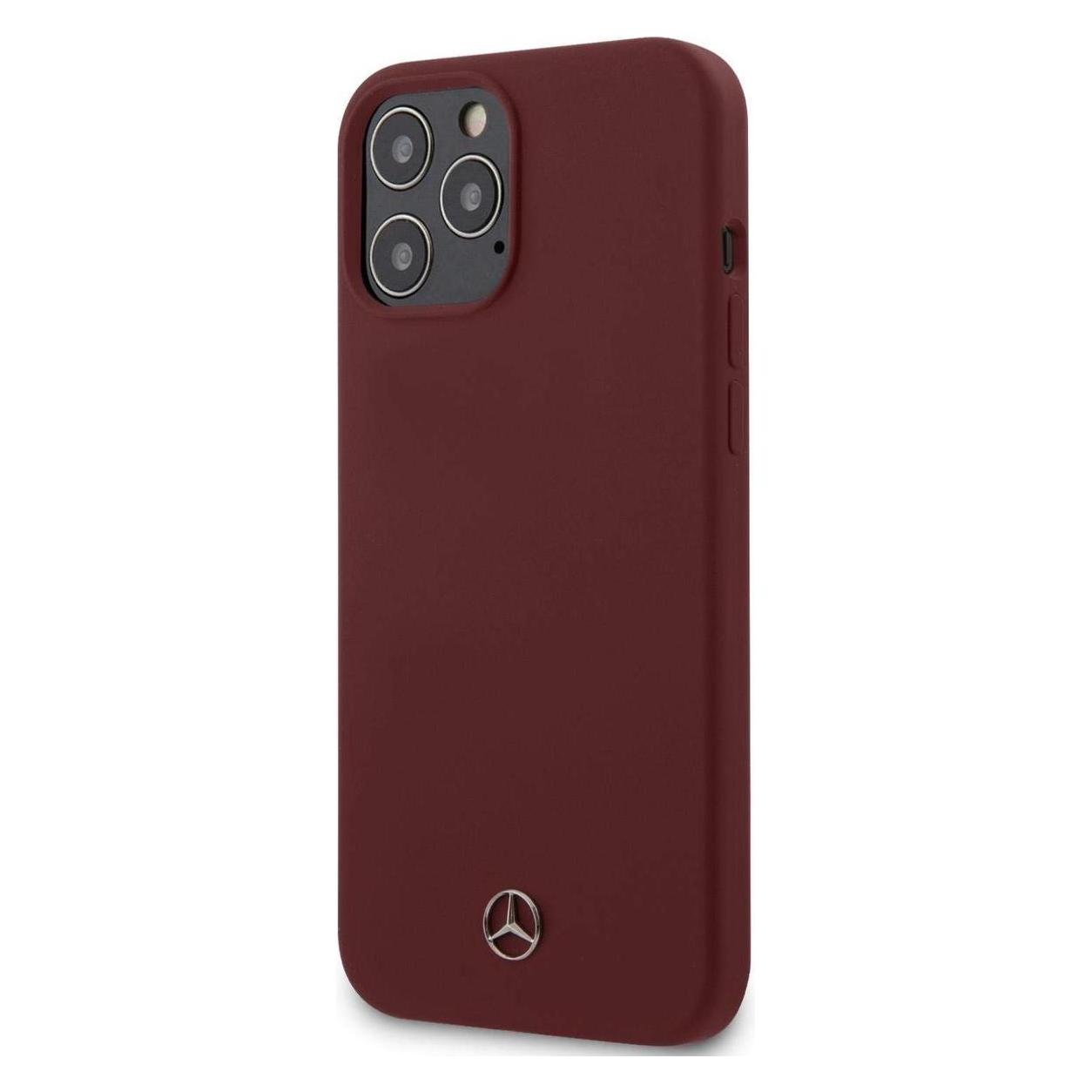 Mercedes-Benz Hard Cover Silicone (Apple iPhone 12 Pro Max) (MEHCP12LSILRE)