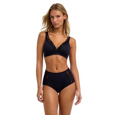 Triangel-BH FALKE "Delicate Touch", Damen, Gr. XS, N-Gr, schwarz (3000), BHs Triangel-BH