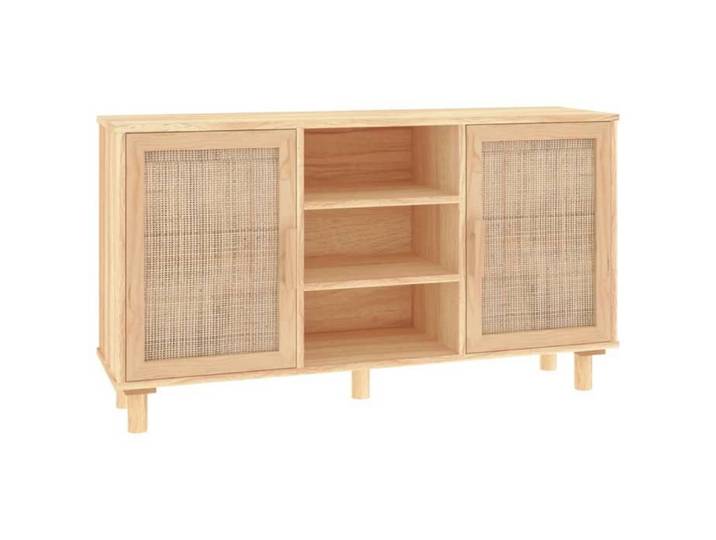 Buffet - Solide&Luxe - Vaisselier Meuble Rangement - Bois de pin massif - Naturel - 105 x 30 x 60 cm（39325）