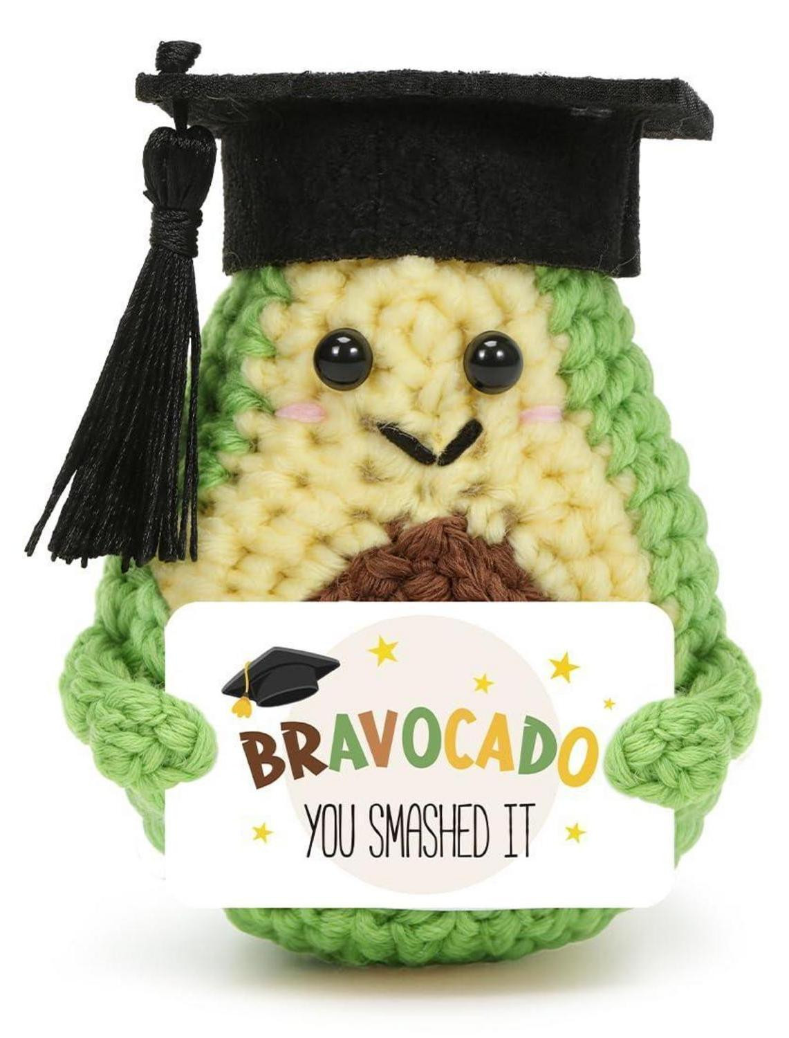 HUKUMA Gehaakte knuffel avocado groen