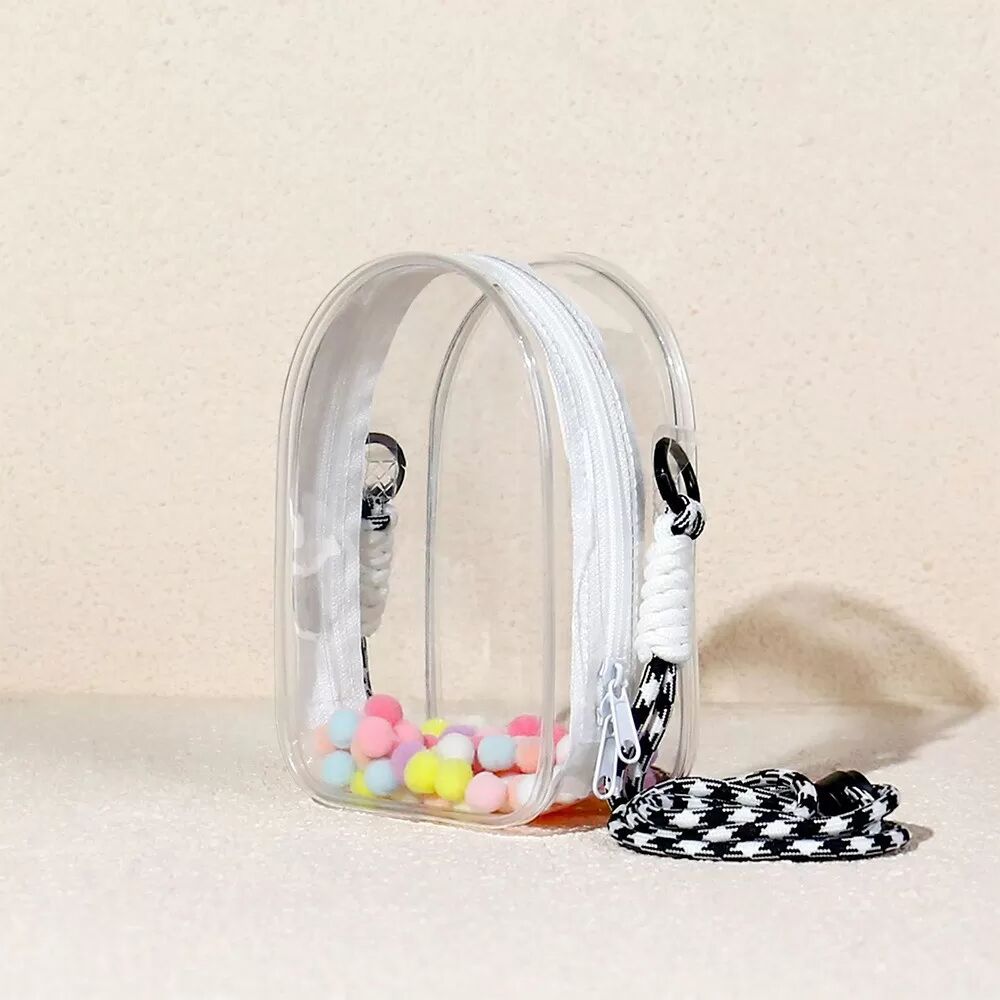 INF Sac de Rangement Transparent pour Poupées en Coton et Accessoires - Protection et Visibilité Transparent