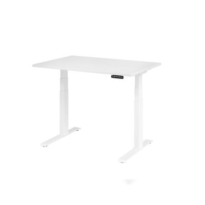 Hammerbacher-Sitz-Steh-Schreibtisch el.120x80cm Weiß/Weiß-VXDKB12/W/W