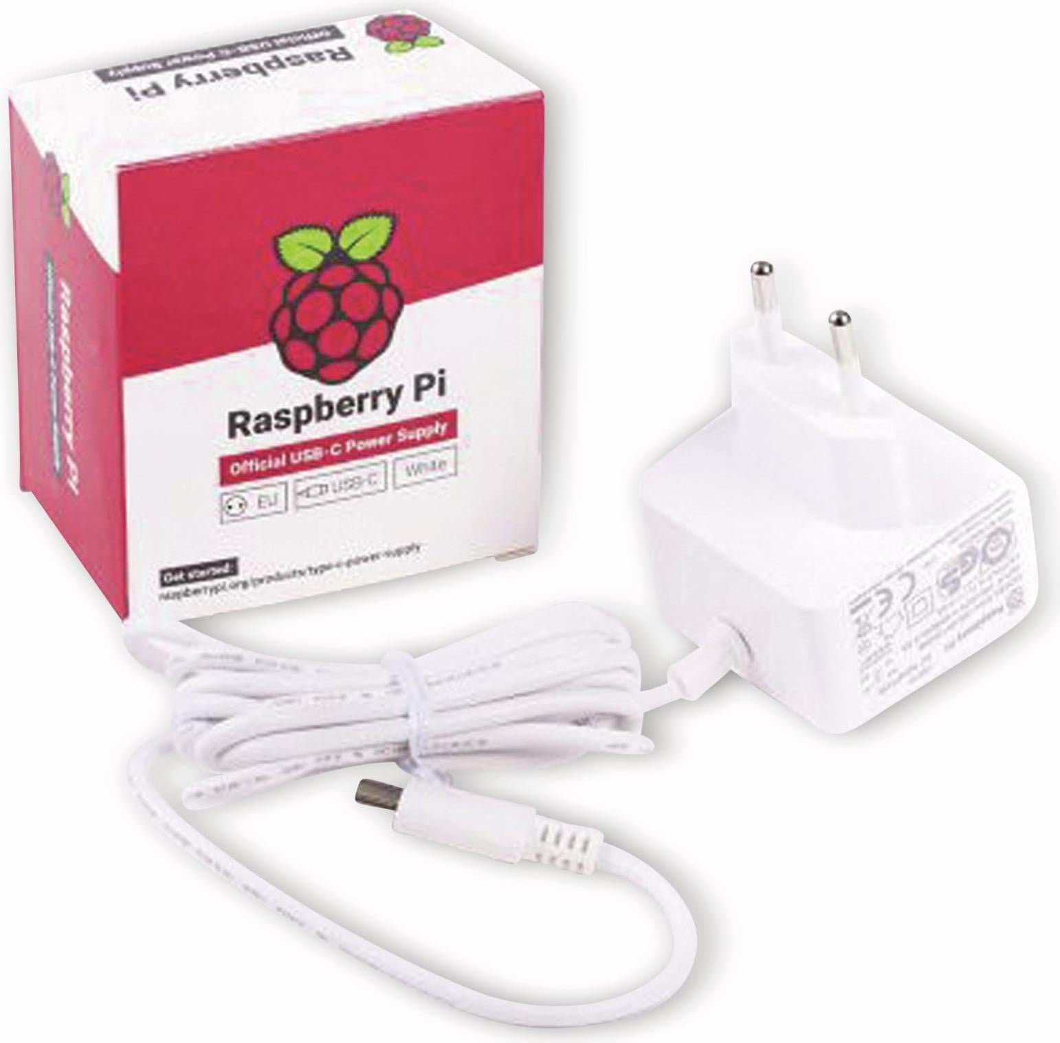 Raspberry Pi originele voeding USB-C 5.1V 3A wit