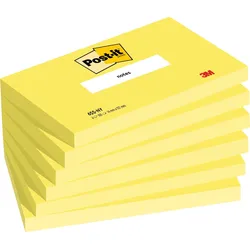 Post-it Haftnotiz Notes 655-NY 127x76mm neonge 6x100 Blatt