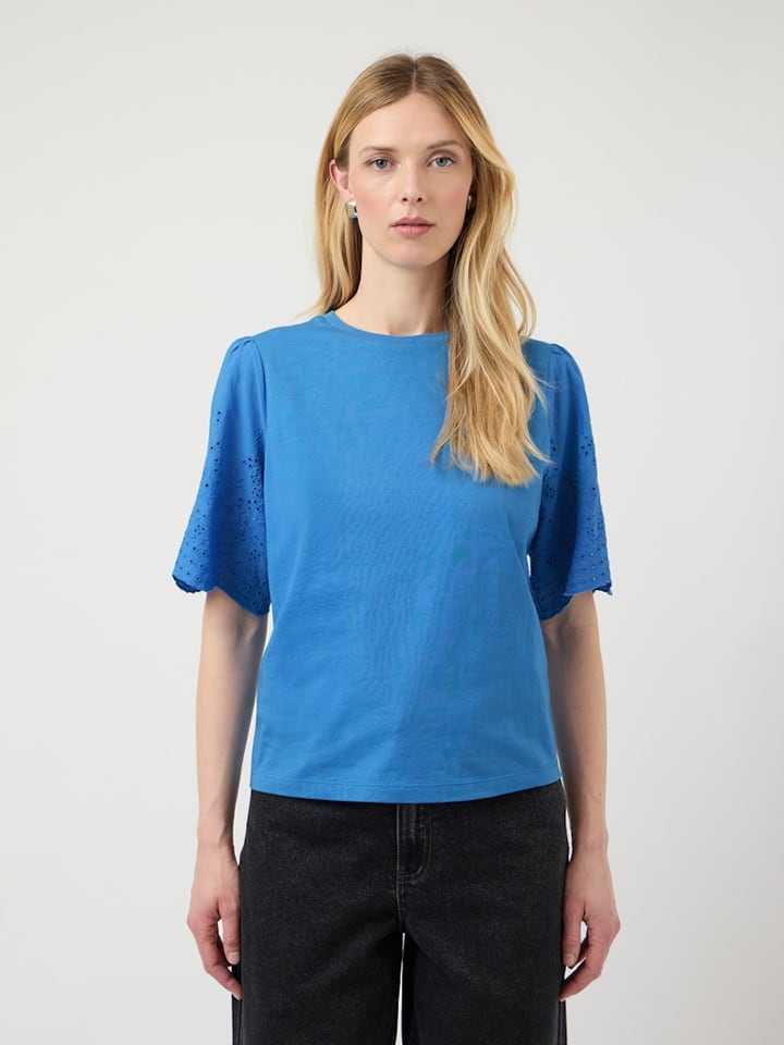 YAS Shirt in Blau - XS