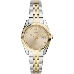 Fossil Quarz / 3 Zeiger Datum Scarlette ES4949 - goldfarben,2-tone - 32mm
