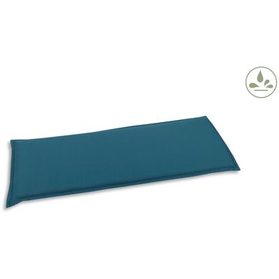 Bankauflage GO-DE, blau (petrol), B:48cm H:115cm, Bezug: 100% Polyester, Polsterauflagen, Bankauflage, 2 Sitzer, wasserabweisend