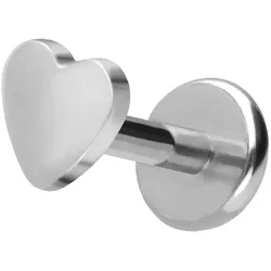 Titan Labret mit Push Fit HERZ