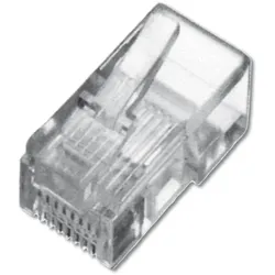 DIGITUS Modularstecker, für Rundkabel, 8P8C ungeschirmt, pass through Stecker